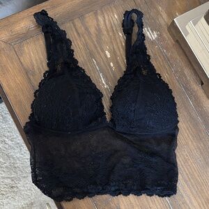 Topshop Black Lace Bralette